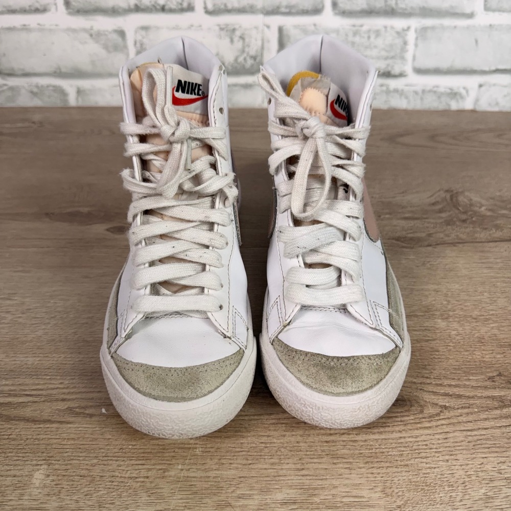 Nike Blazer Mid 77 High Top Rose Gold White Kids 5.5Y - Picture 3 of 7